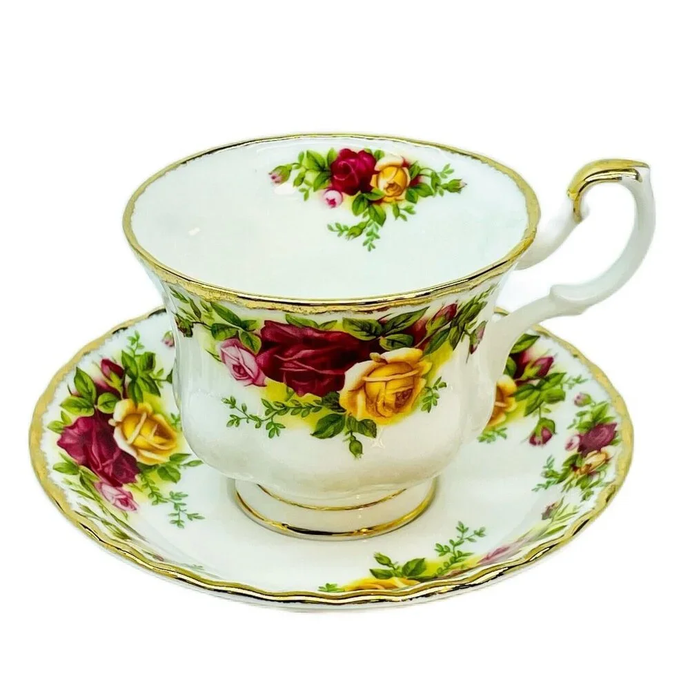 Royal Albert OLD COUNTRY Roses Cup &Saucer Set Porcelain Fine Bone China England - Picture 1 of 16